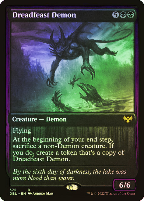 Dreadfeast Demon\nInnistrad: Double Feature\nSingle\nMagic The Gathering