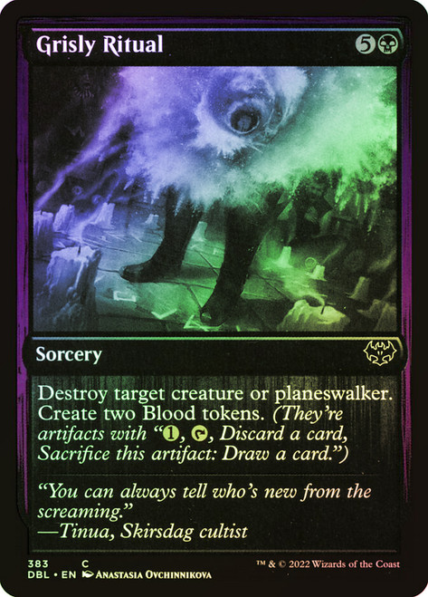 Grisly Ritual\nInnistrad: Double Feature\nSingle\nMagic The Gathering