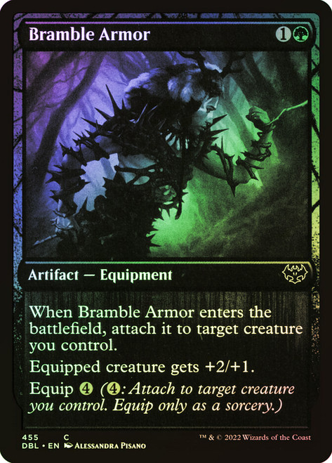 Bramble Armor (#455)\nInnistrad: Double Feature\nSingle\nMagic The Gathering