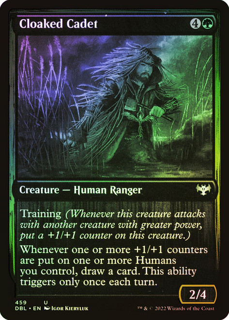 Cloaked Cadet\nInnistrad: Double Feature\nSingle\nMagic The Gathering