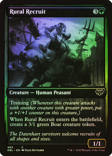 Rural Recruit\nInnistrad: Double Feature\nSingle\nMagic The Gathering