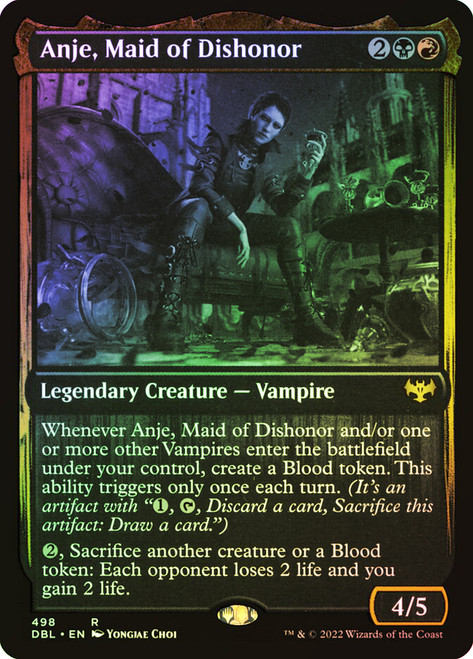 Anje, Maid of Dishonor\nInnistrad: Double Feature\nSingle\nMagic The Gathering
