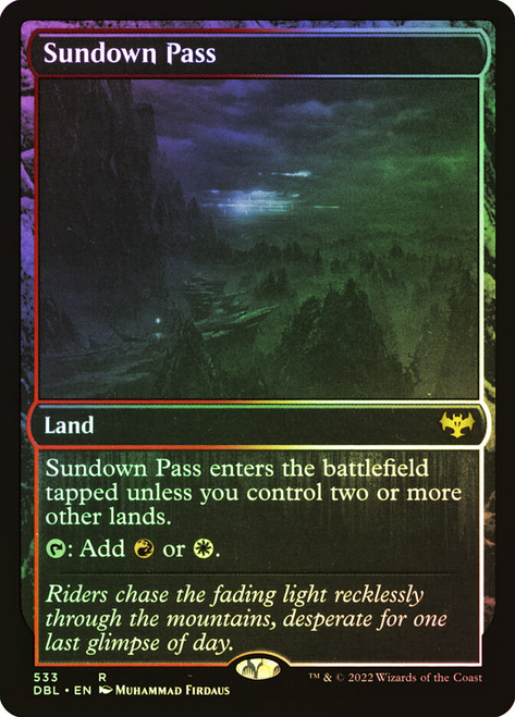 Sundown Pass\nInnistrad: Double Feature\nSingle\nMagic The Gathering