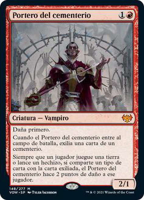 Cemetery Gatekeeper\nInnistrad: Crimson Vow - Spanish\nSingle\nMagic The Gathering