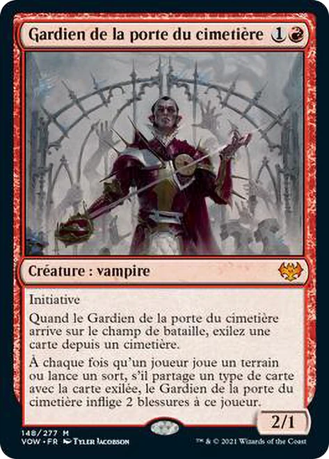 Cemetery Gatekeeper\nInnistrad: Crimson Vow - French\nSingle\nMagic The Gathering