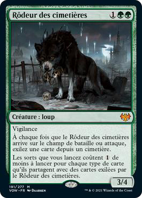 Cemetery Prowler\nInnistrad: Crimson Vow - French\nSingle\nMagic The Gathering