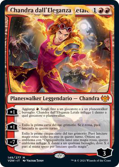 Chandra, Dressed to Kill\nInnistrad: Crimson Vow - Italian\nSingle\nMagic The Gathering