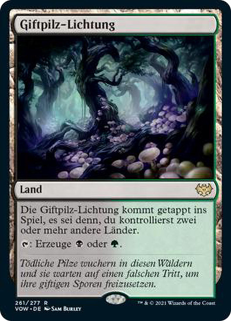 Deathcap Glade\nInnistrad: Crimson Vow - German\nSingle\nMagic The Gathering