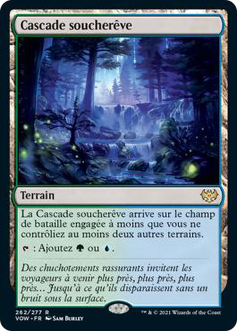 Dreamroot Cascade\nInnistrad: Crimson Vow - French\nSingle\nMagic The Gathering
