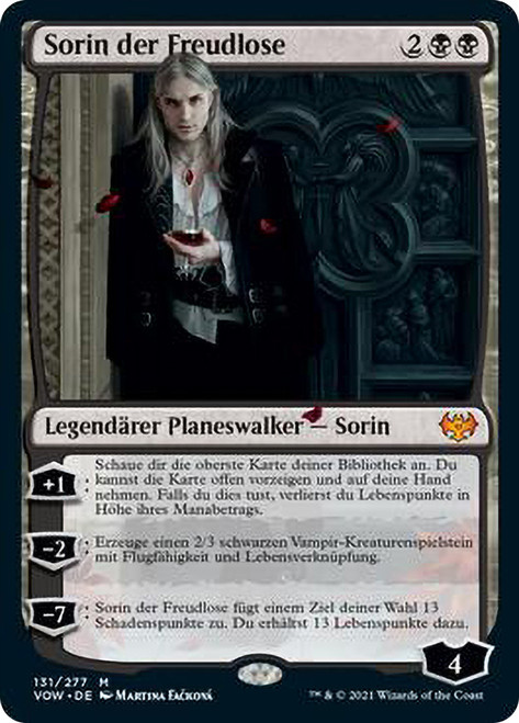 不笑のソリン/Sorin the Mirthless Sorin the Mirthless | Innistrad: Crimson Vow | Star City Games