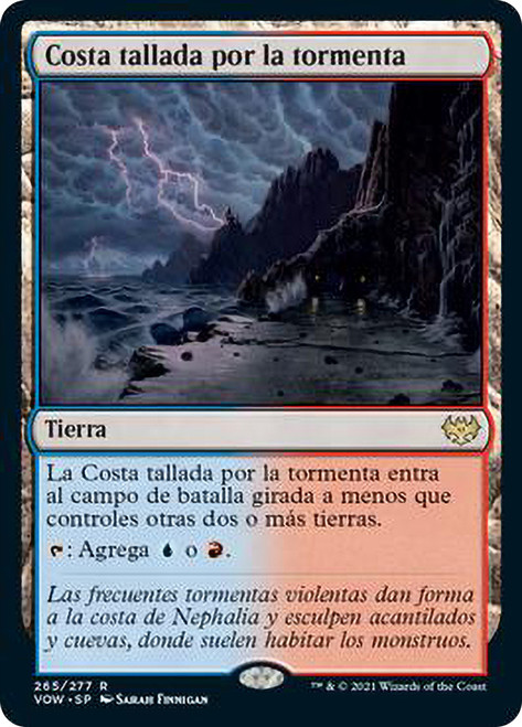Stormcarved Coast\nInnistrad: Crimson Vow - Spanish\nSingle\nMagic The Gathering