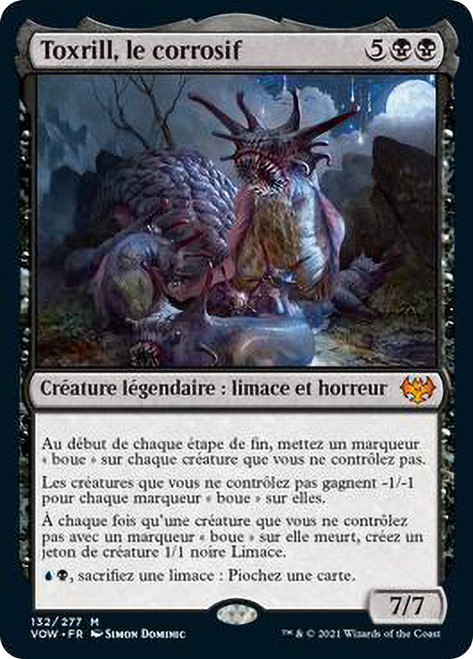 マジック：ザ・ギャザリング Toxrill, The Corrosive EDH/Commander MTG Toxrill, the Corrosive Commander Deck Tokens Magic MTG Ready