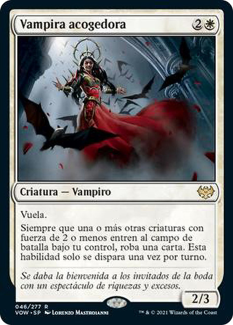 Welcoming Vampire\nInnistrad: Crimson Vow - Spanish\nSingle\nMagic The Gathering