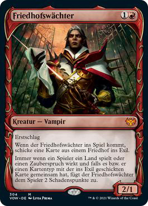 Cemetery Gatekeeper (Showcase)\nInnistrad: Crimson Vow - Variants - German\nSingle\nMagic The Gathering
