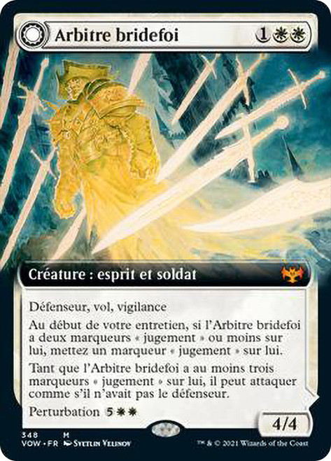 Faithbound Judge // Sinner's Judgment (Extended Art)\nInnistrad: Crimson Vow - Variants - French\nSingle\nMagic The Gathering