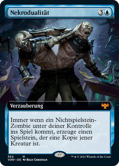 Necroduality (Extended Art)\nInnistrad: Crimson Vow - Variants - German\nSingle\nMagic The Gathering