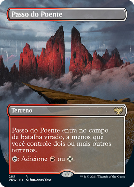 Sundown Pass (Borderless)\nInnistrad: Crimson Vow - Variants - Portuguese\nSingle\nMagic The Gathering
