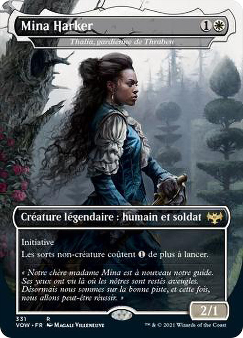 Thalia, Guardian of Thraben (Mina Harker) (Dracula Series)\nInnistrad: Crimson Vow - Variants - French\nSingle\nMagic The Gathering