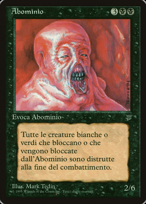 Abomination\nLegends - Italian\nSingle\nMagic The Gathering