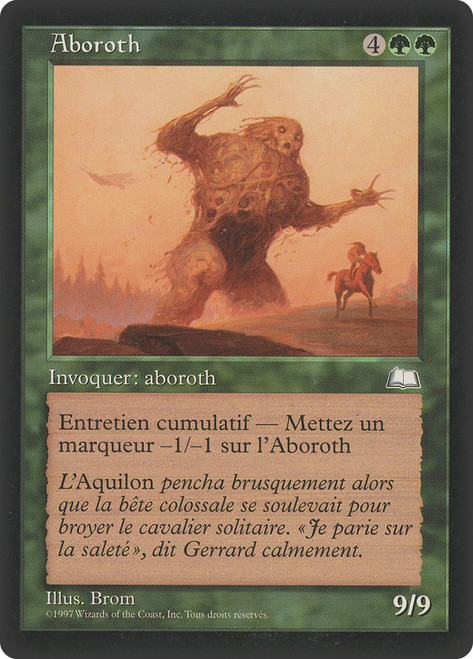 Aboroth\nWeatherlight - French\nSingle\nMagic The Gathering