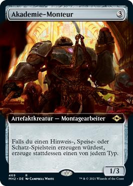 Academy Manufactor (Extended Art)\nModern Horizons 2 - Variants - German\nSingle\nMagic The Gathering