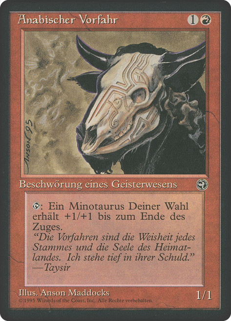 Anaba Ancestor\nHomelands - German\nSingle\nMagic The Gathering