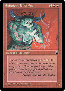Anaba Spirit Crafter\nHomelands - Spanish\nSingle\nMagic The Gathering
