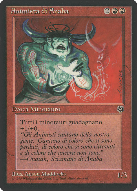 Anaba Spirit Crafter\nHomelands - Italian\nSingle\nMagic The Gathering