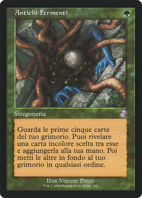 Ancient Stirrings (Retro Frame)\nTime Spiral Remastered - Timeshifted - Italian\nSingle\nMagic The Gathering