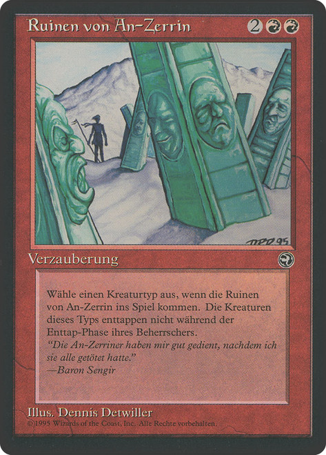 An-Zerrin Ruins\nHomelands - German\nSingle\nMagic The Gathering