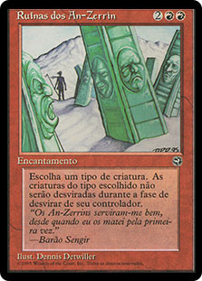 An-Zerrin Ruins\nHomelands - Portuguese\nSingle\nMagic The Gathering