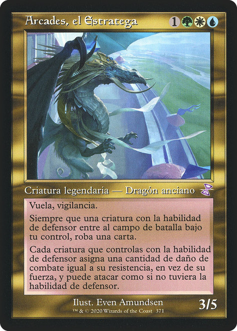 Arcades, the Strategist (Retro Frame)\nTime Spiral Remastered - Timeshifted - Spanish\nSingle\nMagic The Gathering