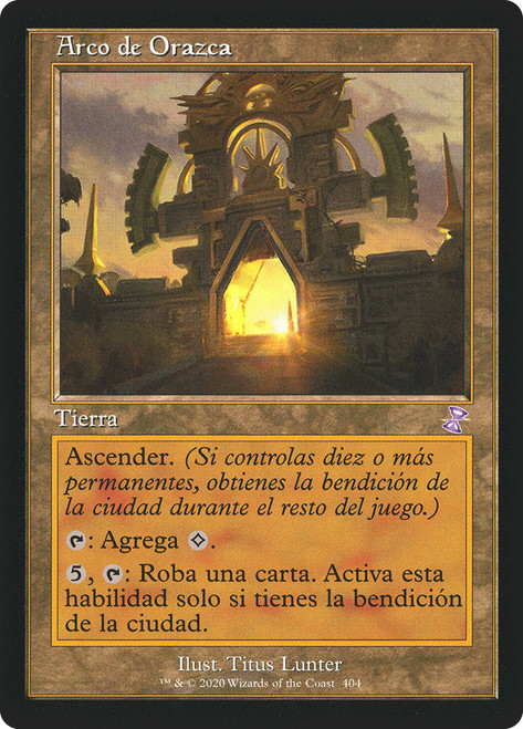 Arch of Orazca (Retro Frame)\nTime Spiral Remastered - Timeshifted - Spanish\nSingle\nMagic The Gathering
