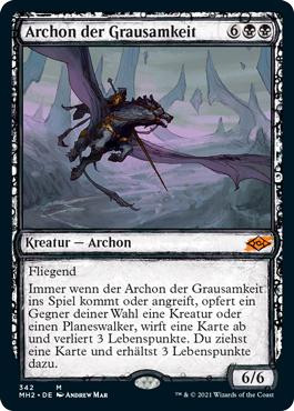 Archon of Cruelty (Showcase)\nModern Horizons 2 - Variants - German\nSingle\nMagic The Gathering
