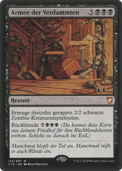 Army of the Damned\nCommander: 2018 Edition - German\nSingle\nMagic The Gathering