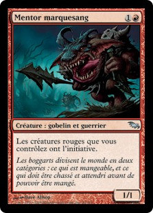 Bloodmark Mentor\nShadowmoor - French\nSingle\nMagic The Gathering