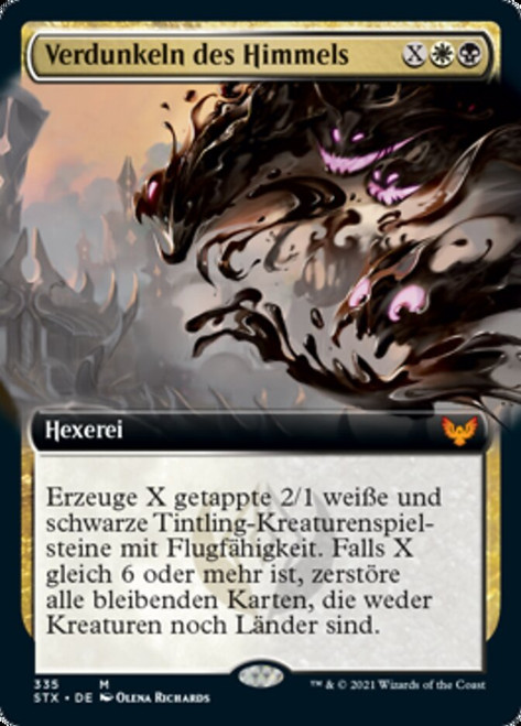 Blot Out the Sky (Extended Art)\nStrixhaven: School of Mages - Variants - German\nSingle\nMagic The Gathering