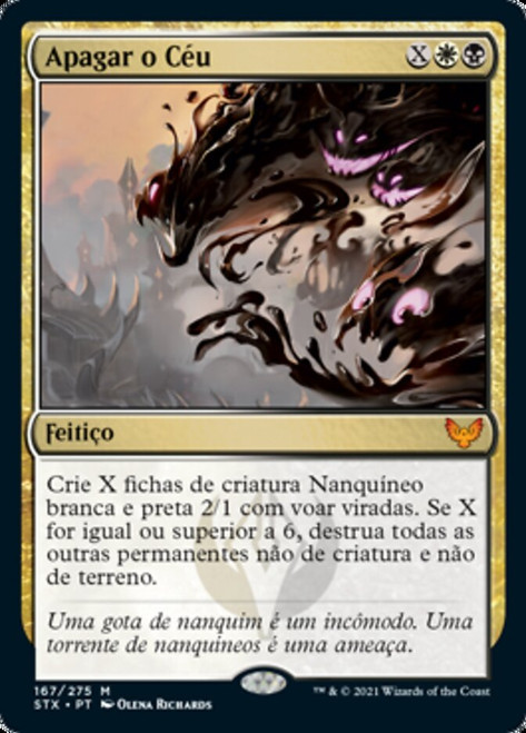 Blot Out the Sky\nStrixhaven: School of Mages - Portuguese\nSingle\nMagic The Gathering