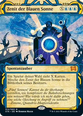 Blue Sun's Zenith\nStrixhaven Mystical Archive - German\nSingle\nMagic The Gathering