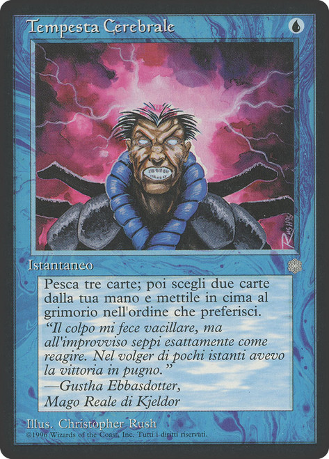Brainstorm\nIce Age - Italian\nSingle\nMagic The Gathering