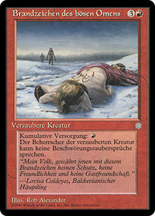 Brand of Ill Omen\nIce Age - German\nSingle\nMagic The Gathering
