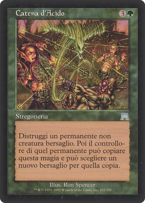 Chain of Acid\nOnslaught - Italian\nSingle\nMagic The Gathering