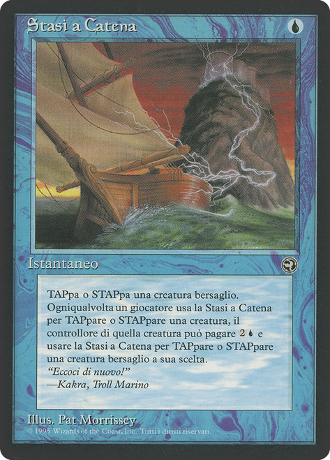 Chain Stasis\nHomelands - Italian\nSingle\nMagic The Gathering