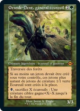Chatterfang, Squirrel General (Retro Frame)\nModern Horizons 2 - Variants - French\nSingle\nMagic The Gathering