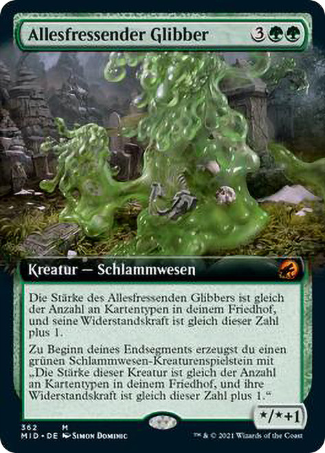 Consuming Blob (Extended Art)\nInnistrad: Midnight Hunt - Variants - German\nSingle\nMagic The Gathering