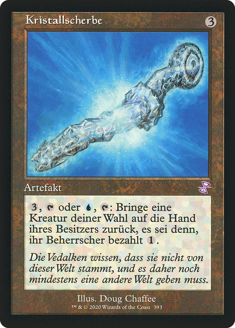 Crystal Shard (Retro Frame)\nTime Spiral Remastered - Timeshifted - German\nSingle\nMagic The Gathering
