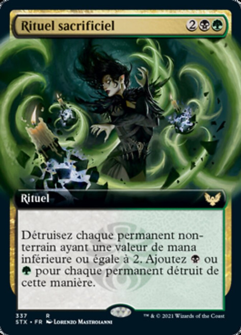 MTG　死の影　定業 / Culling Ritual　Despark Culling Ritual (Extended Art) | Strixhaven: School of Mages