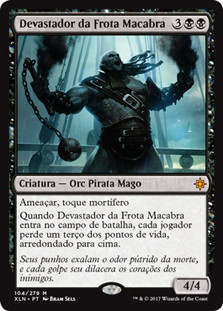 Dire Fleet Ravager\nIxalan - Portuguese\nSingle\nMagic The Gathering