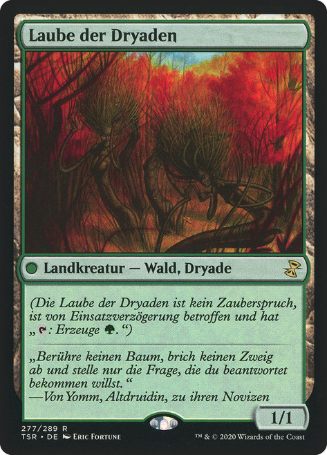Dryad Arbor\nTime Spiral Remastered - German\nSingle\nMagic The Gathering