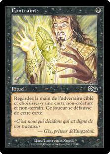 Duress\nUrza's Saga - French\nSingle\nMagic The Gathering
